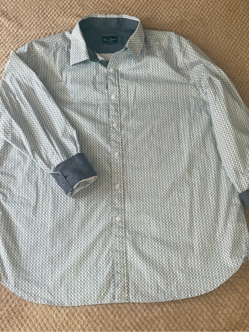 Robert Graham Men's XL Geometric Mosaic Button Down Shirt